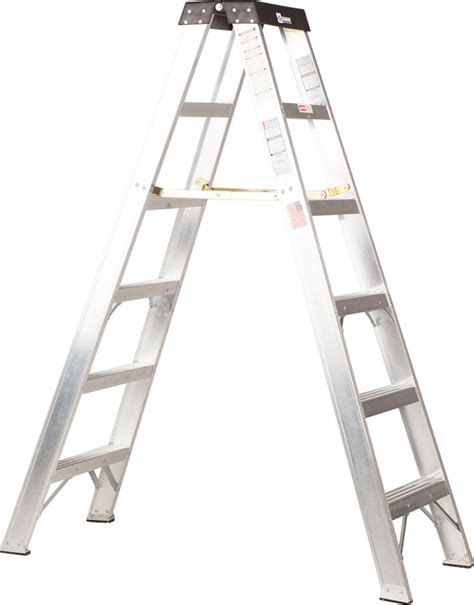 10' Aluminum 200 Series 2-Way Stepladder - Type 1A 300 lb. Rated ...