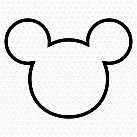 Mickey Mouse Head Silhouette Svg Disney Castle Mickey Mouse Head