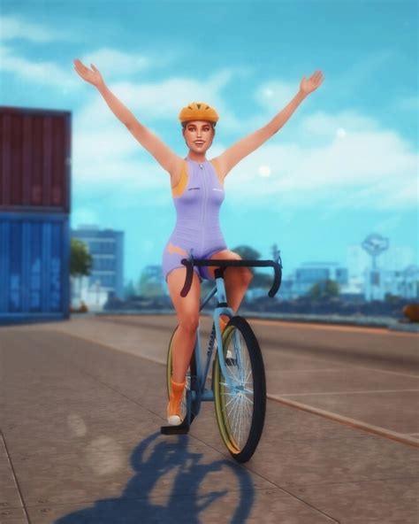 Cycling Pose Pack At Katverse Sims 4 Updates
