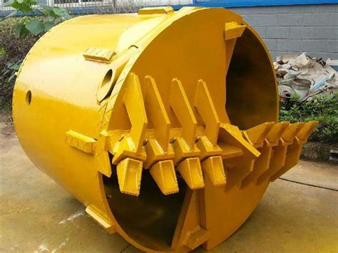 Pile Boring Rotary Drilling Rig Claysoil Bucket With Clay Teeth