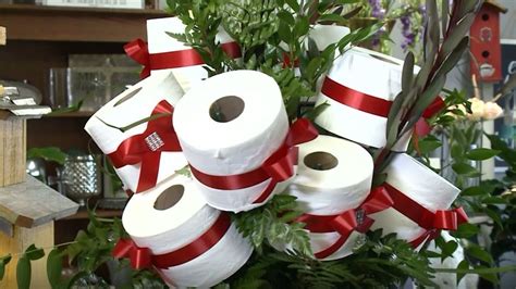 Florist Selling Toilet Paper Bouquets To Brighten Community During