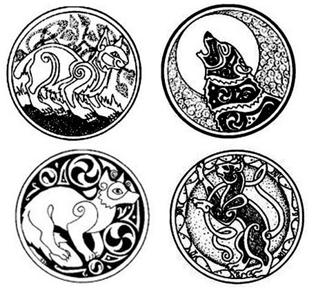 Celtic Cat Fox Wolf Celtic Designs Celtic Art Celtic Symbols