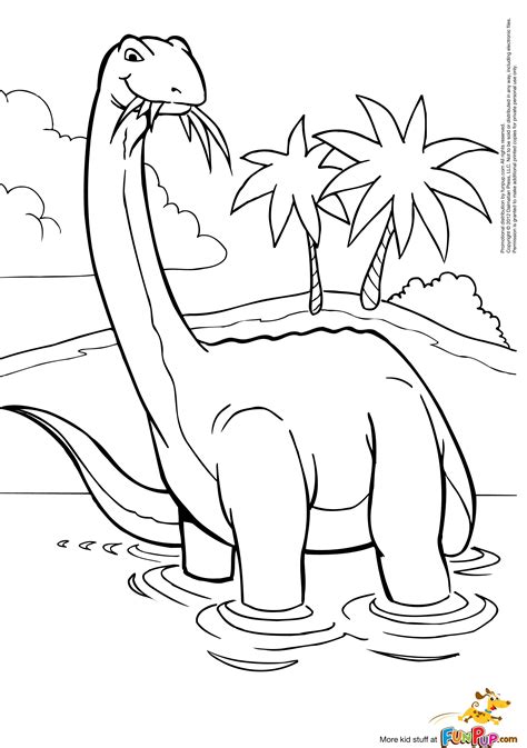 Brontosaurus Coloring Page At Getcolorings Free Printable The