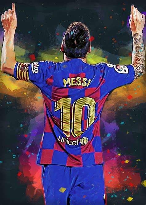 967 x 1400 · png. 'Lionel Messi Barcelona' Poster Print by Fasata Design ...