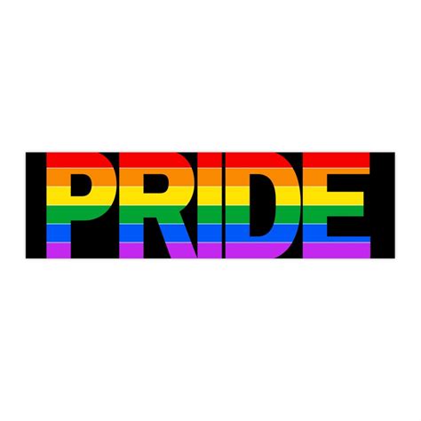 Gay Pride Bumper Stickers Pride Rainbow Lgbtq Etsy