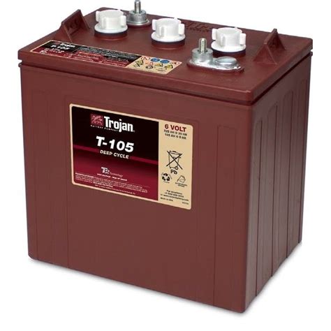 Trojan T 105 Battery 6 Volt Deep Cycle Flooded Poco Marine Vancouver
