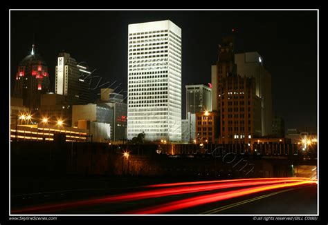 Skyline Of Oklahoma City Ok Nightshot Of Downtown Oklahom Flickr