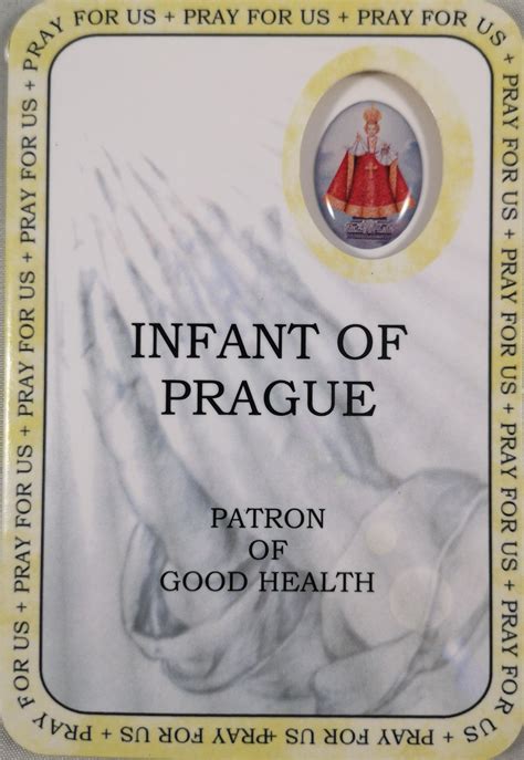 Infant Of Prague Prayer Card