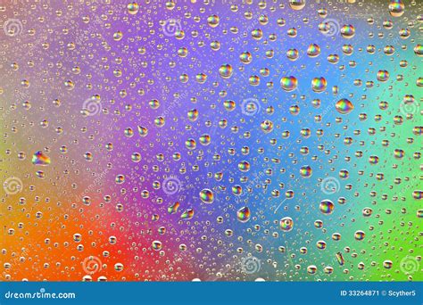 Rainbow Drops Water Rain Background Stock Image Image Of Backgrounds