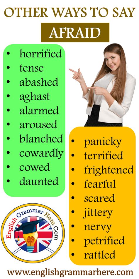 19 Saying Afraid In English Phrases Horrified Tense Abashed Aghast