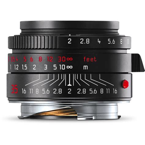 Leica Summicron M 35mm F 2 Asph Lens Black Chrome Edition