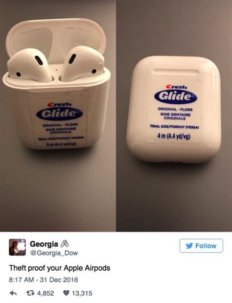 Prevent Apple Airpods Theft By Disguising Them As Actual Dental Floss