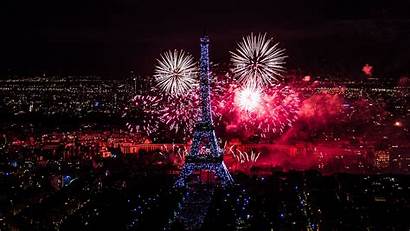 Tower Eiffel Wallpapers Paris Night Fireworks Desktop