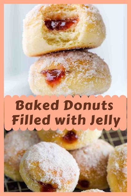 Baked Donuts Filled With Jelly