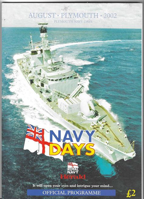 August Plymouth 2002 Plymouth Navy Days Official Programme Ebay