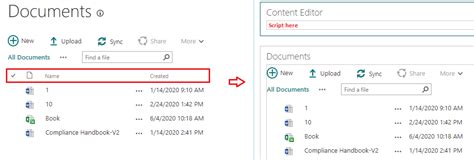 How To Hide The Column Header Of A Sharepoint Document