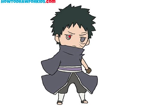 How To Draw Obito Easy Drawing Tutorial For Kids