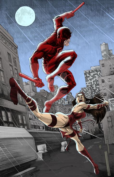 Wip 2 Daredevil Vs Elektra Colours By Plugin848y On Deviantart
