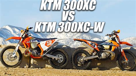 Ktm 300xc Vs Ktm 300xc W Dirt Bike Magazine Youtube