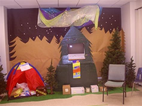 Arctic Edge Vbs Northern Lights Mission Room Awa Cardboard For The