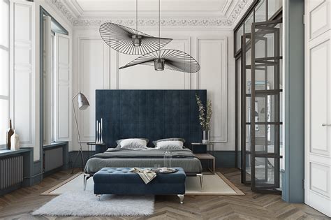 Stylish bedroom featuring skylights and a large window. 3 Kind Of Elegant Bedroom Design Ideas Includes a ...
