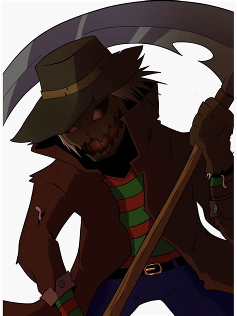 Scarecrow Scythe Sticker For Sale By Wildepixel Redbubble