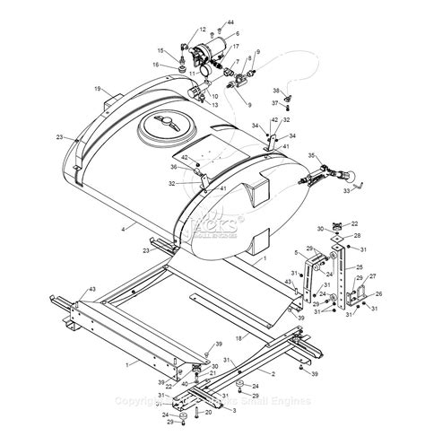 Agri Fab Lp Gal Deluxe Gator Sprayer Parts Diagram For Parts List