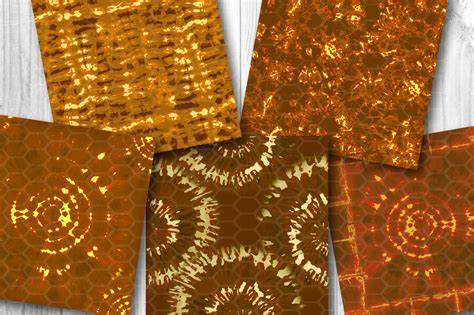 Brown Tie Dye Texture Seamless Pattern Digital Paper By Mandala Creator