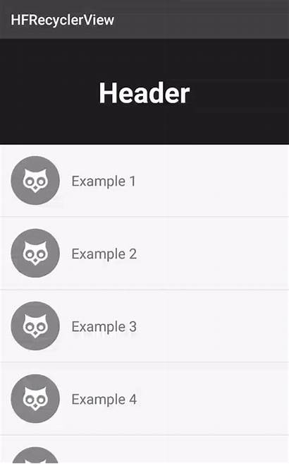 Header Recyclerview Android Footer Edit