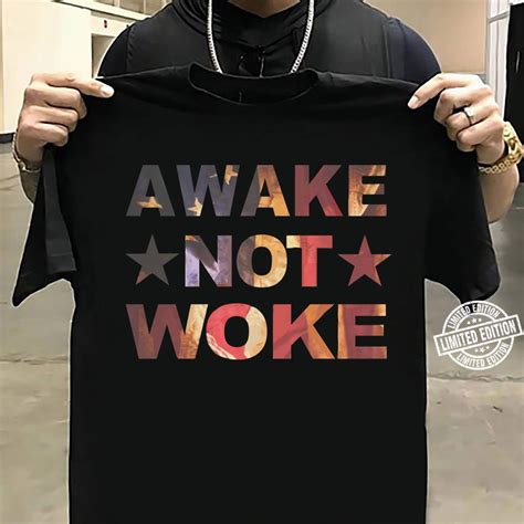 Awake Not Woke American Flag Anti Censorship Trendy Designs