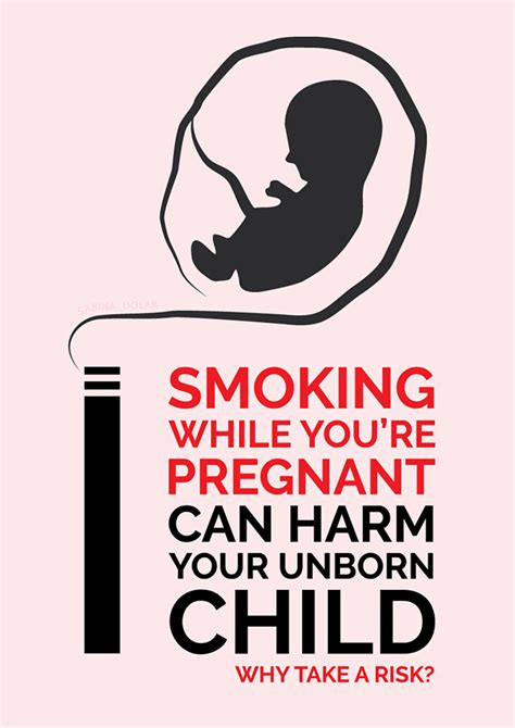Anti Smoking During Pregnancy Poster On Behance