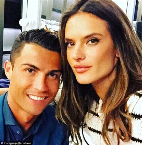 Cristiano Ronaldo Poses With Brazilian Model Alessandra Ambrosio On Set Of Their New Top Secret