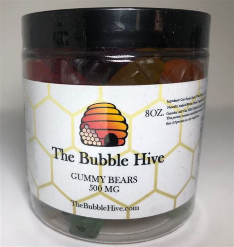500 Mg Cbd Gummy Bears 8oz The Bubble Hive
