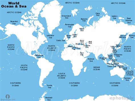 What Are The Worlds Largest Oceans And Seas Oceans Of The World