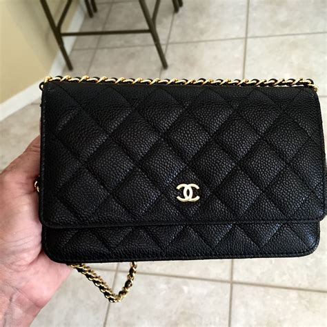 Chanel Black Caviar Woc With Gold Hardware Chanel Classic Flap Chanel