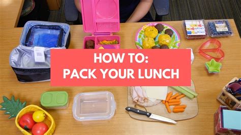 How To Pack Your Lunch For School Youtube