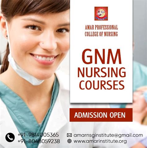 Admissions Open For Gnm Nursing Course At Leading Nursing College In