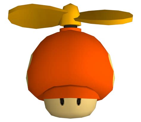 Wii New Super Mario Bros Wii Propeller Mushroom The Models Resource