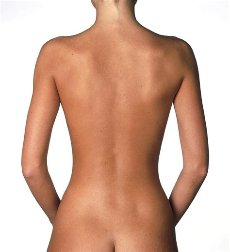 View Of A Standing Woman S Naked Back Photograph By Phil Jude