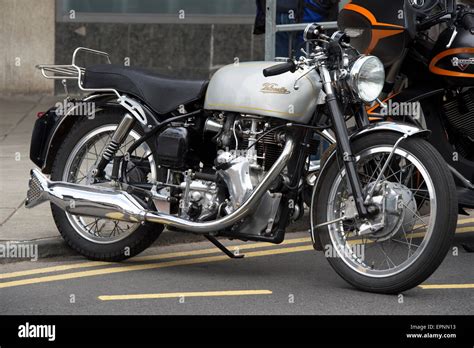 Vintage Velocette Venom Thruxton Motorcycle Classic British Bike Stock