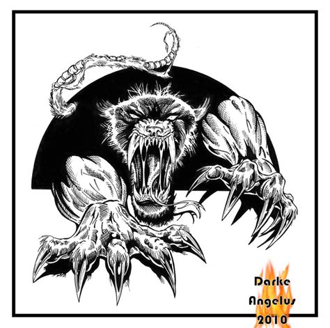 Demon Wolf By Darkeangelus On Deviantart