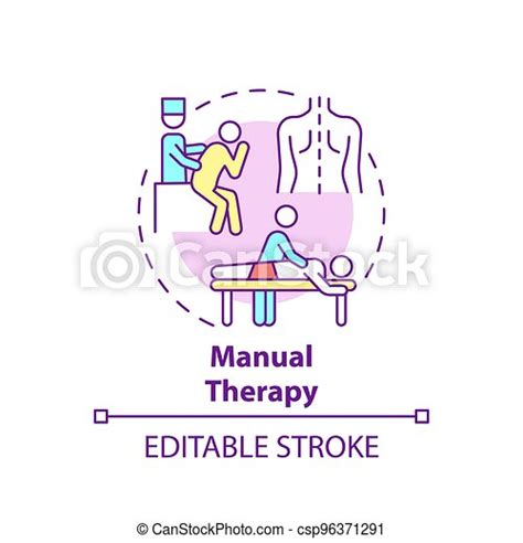 Manual Therapy Concept Icon Pulmonary Rehabilitation Abstract Idea