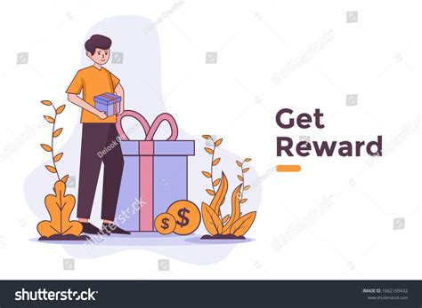 Vector Illustration Referral Reward Bonus Get Stock Vector Royalty