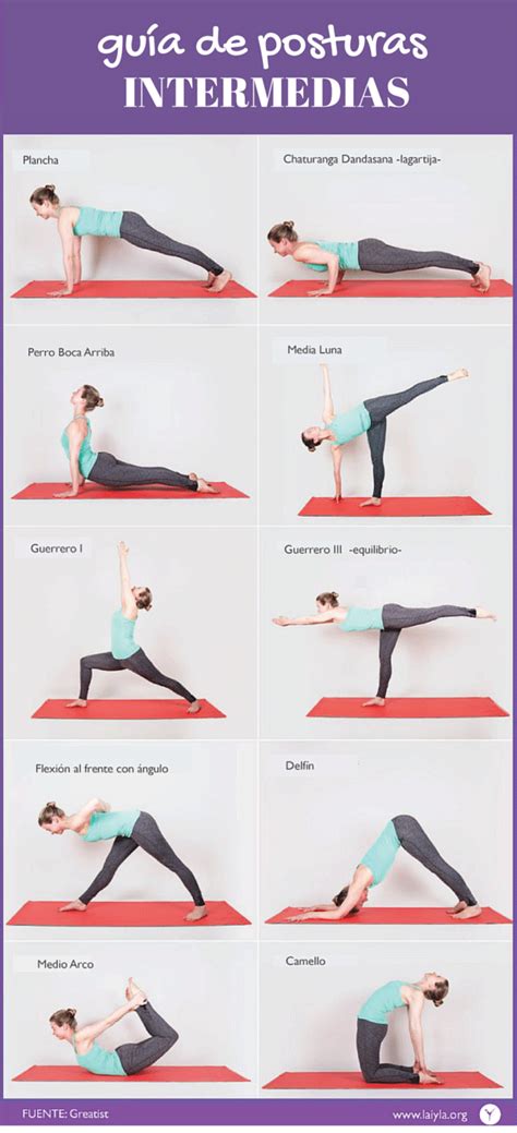 Guía De Posturas Infográficos Posturas De Yoga Para Principiantes