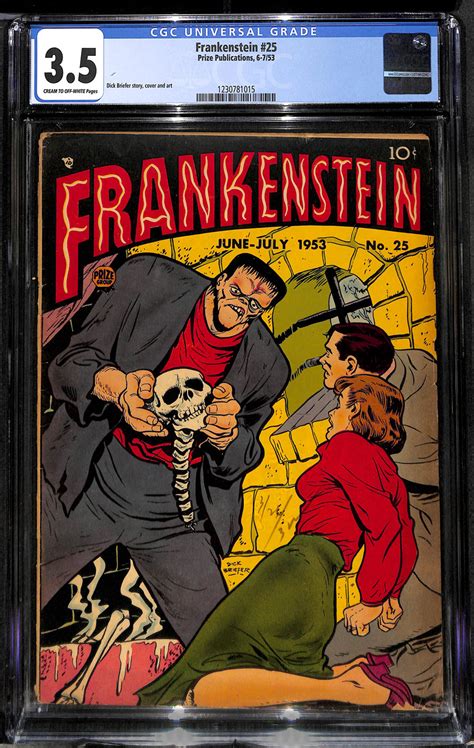 Comicconnect Frankenstein Comics 1945 54 25 Cgc Vg 35
