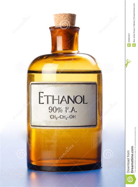 Ethanol Pure Ethyl Alcohol In Bottle Stock Image Image 20662457