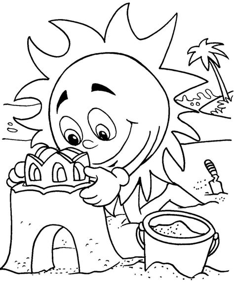 Summer Fun Coloring Pages For Kids Coloring Pages