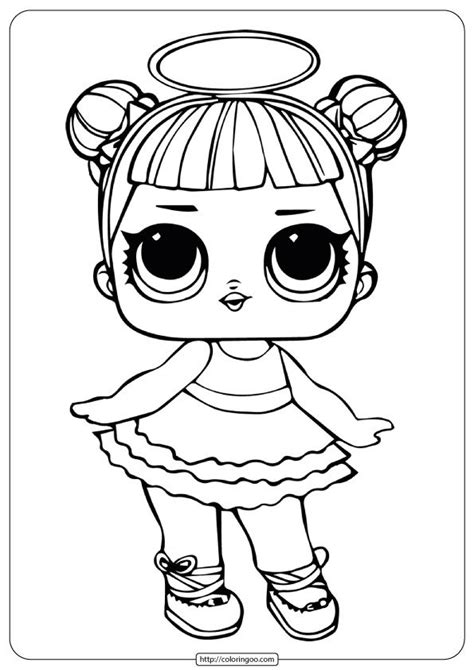 Get lol princess doll coloring page for free in hd resolution. LOL Surprise Sugar Coloring Pages