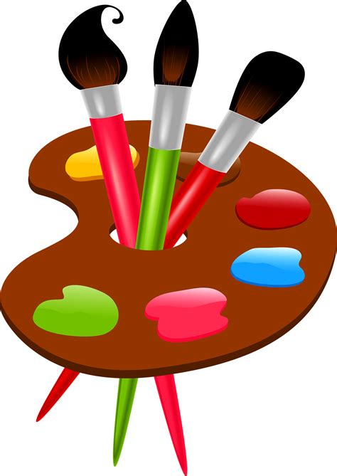 Artist Paint Brushes Clipart