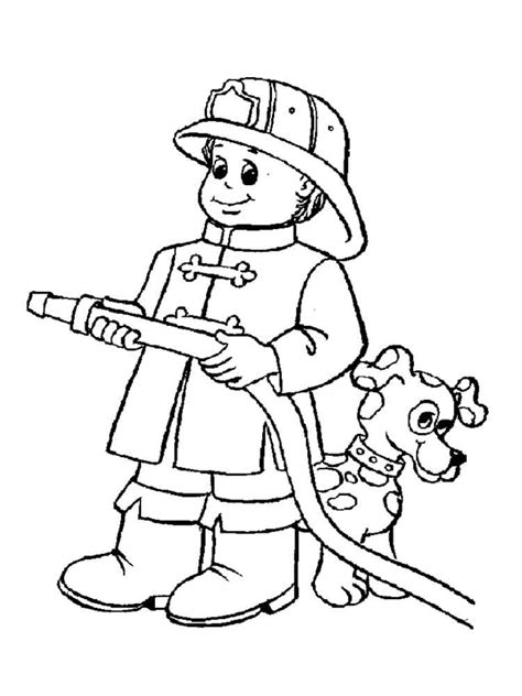 Firefighter Coloring Pages Free Printable Firefighter Coloring Pages